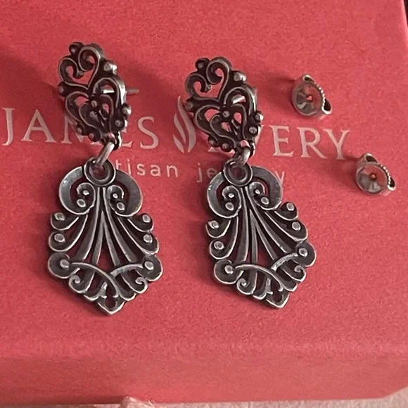 James Avery Retired Vintage Celeste dangle Ear posts - Picture 10 of 11